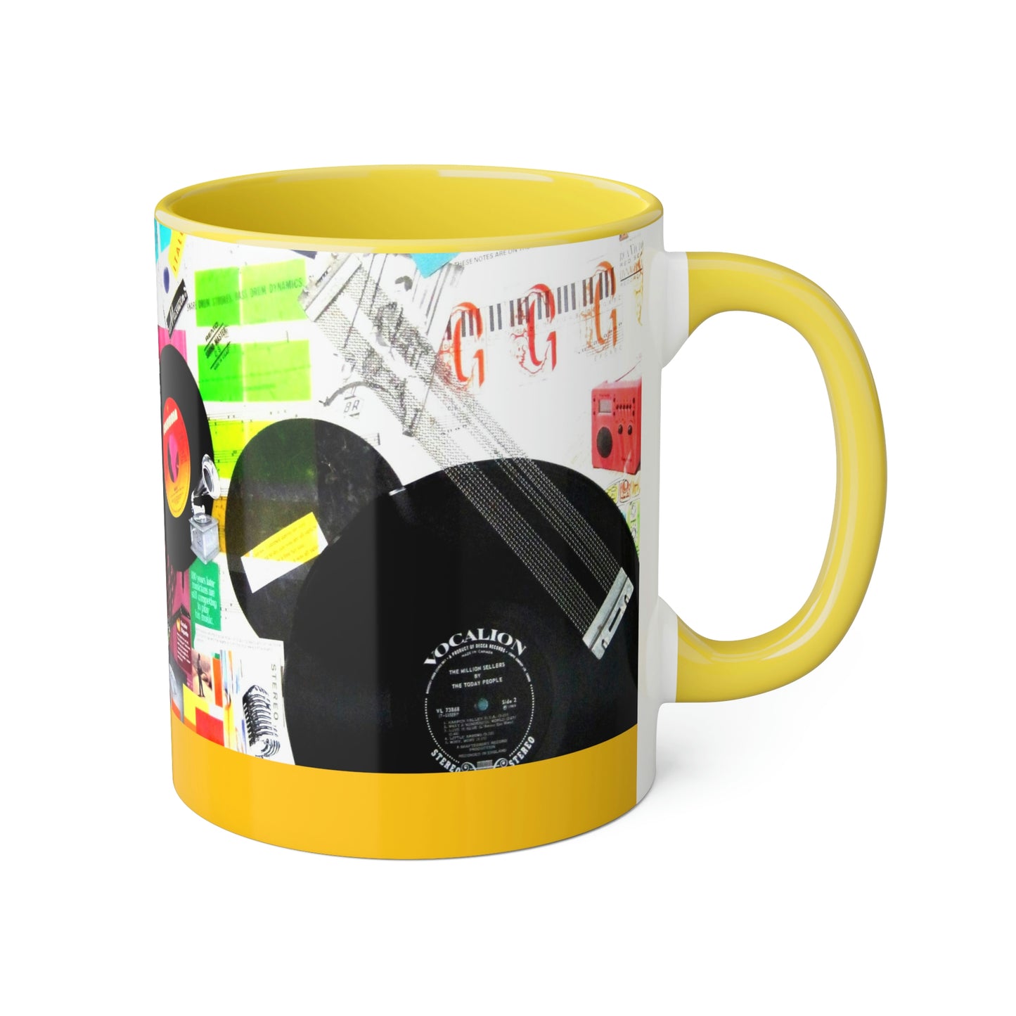 My Music Diary - Accent Mugs, 11oz ~ Sharon Dawn Collection - Limited Edition