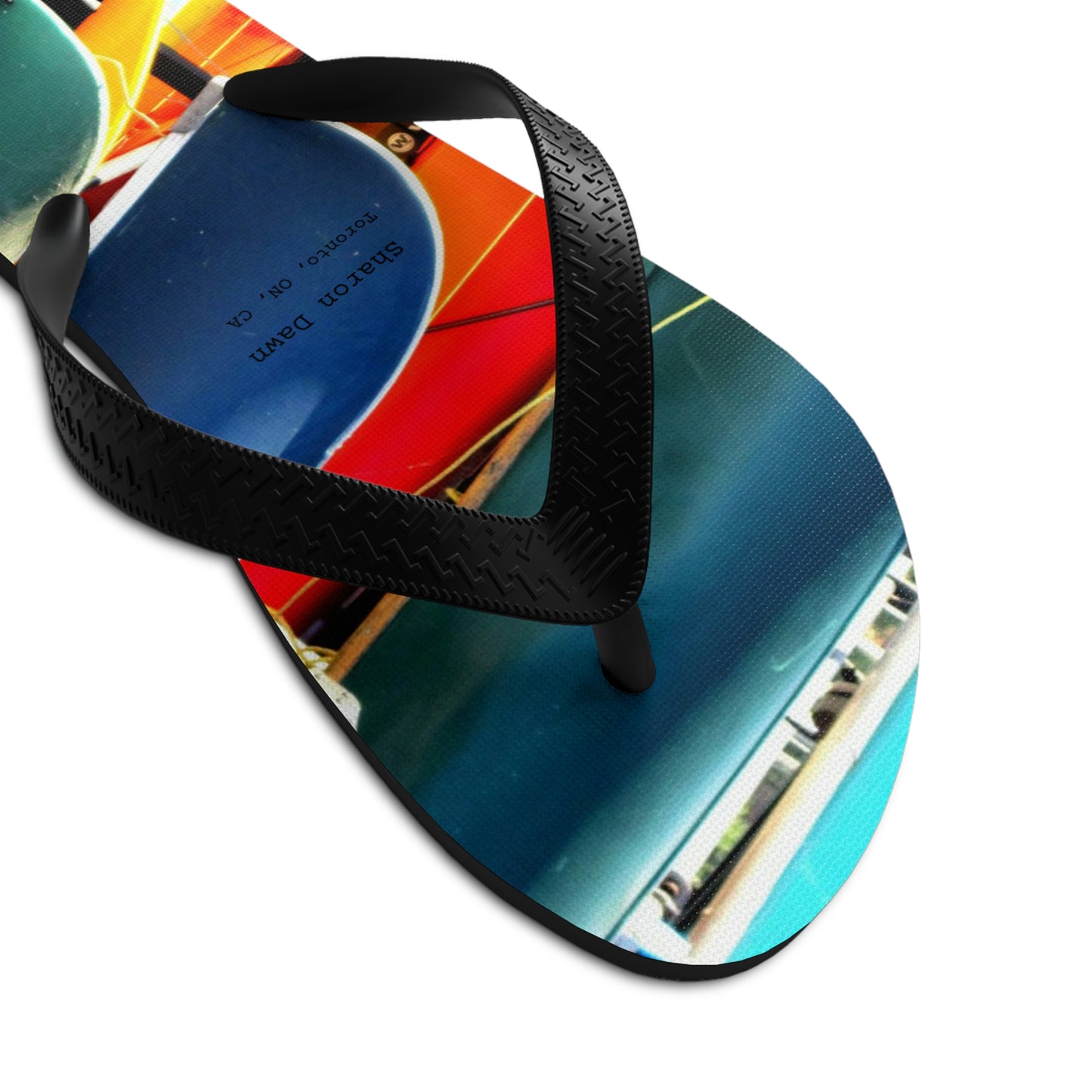 Canoes - Unisex Flip-Flops ~ Sharon Dawn Collection