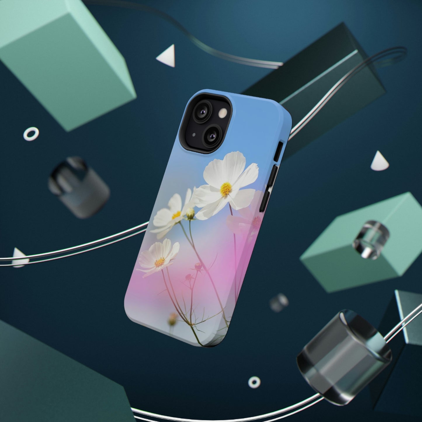 White Flowers - Impact-Resistant Cases - Phone Case