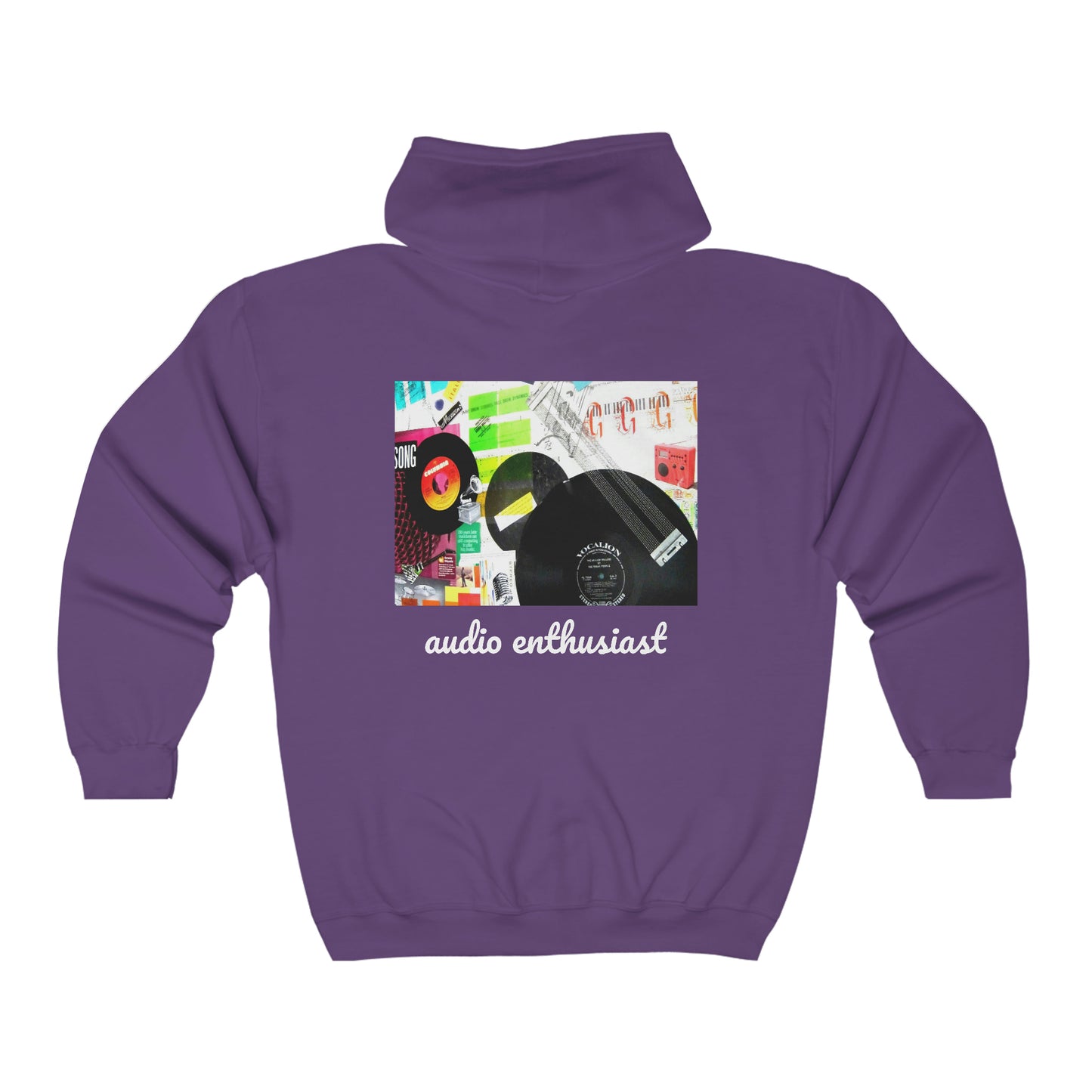 Audio Enthusiast - Unisex Heavy Blend™ Full Zip Hooded Sweatshirt ~ Sharon Dawn Collection