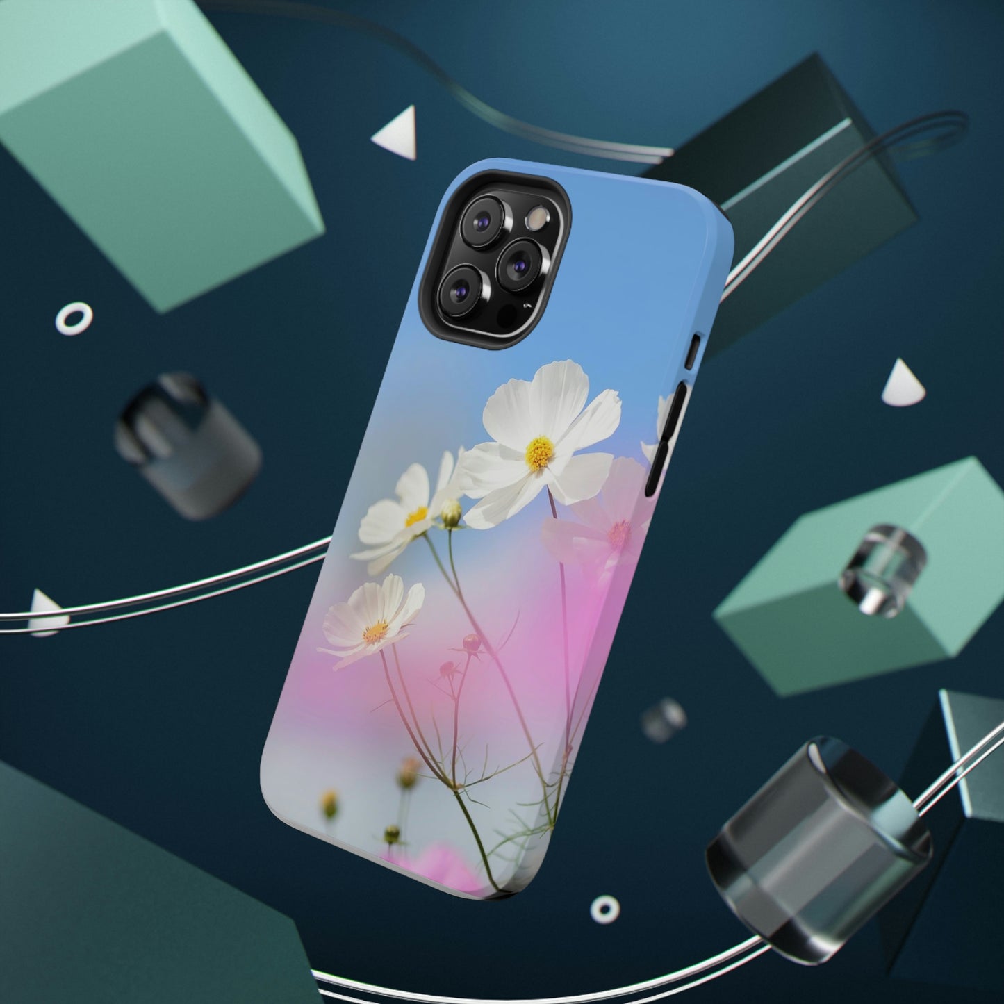 White Flowers - Impact-Resistant Cases - Phone Case