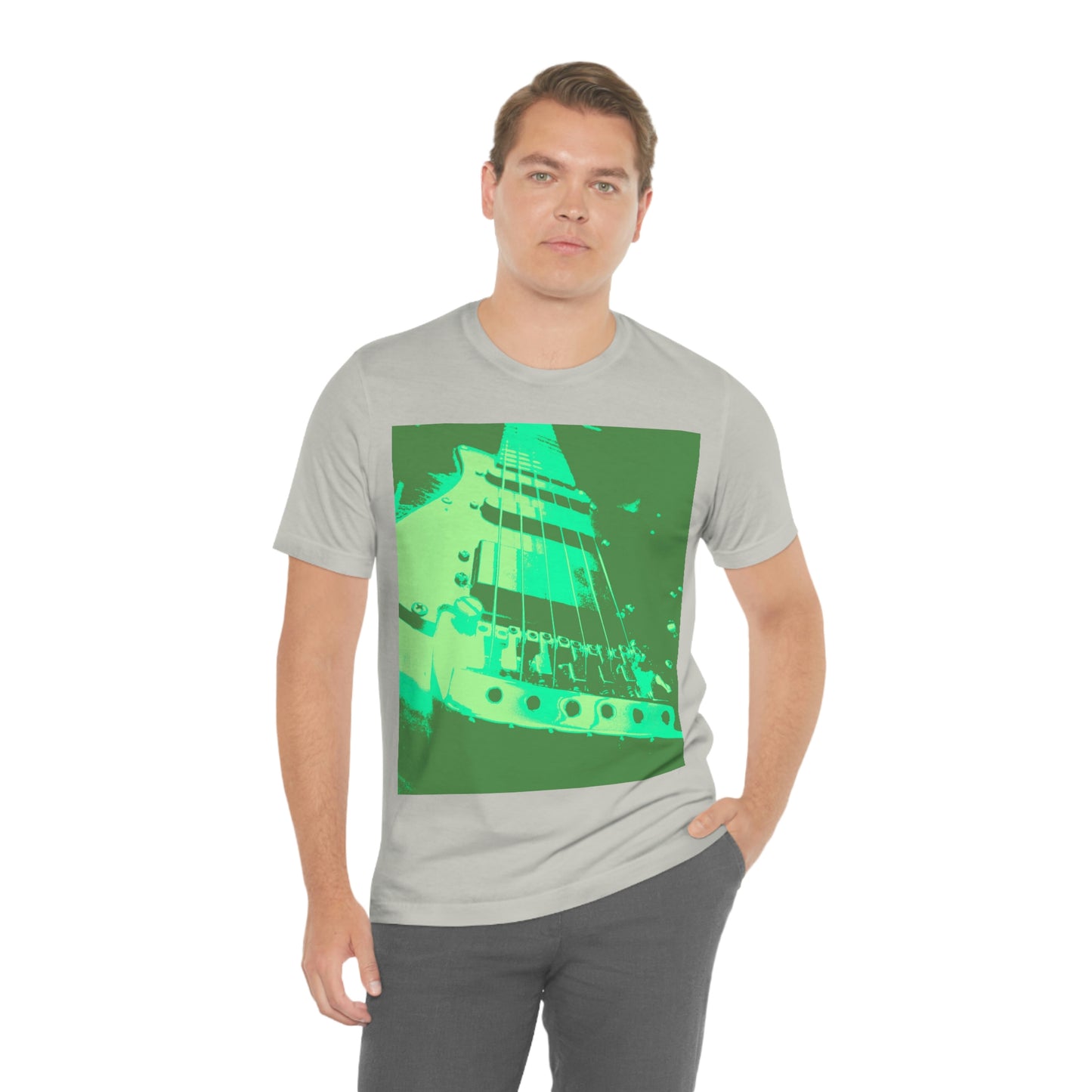 Mint Guitar - Unisex Jersey Short Sleeve Tee ~ Sharon Dawn Collection