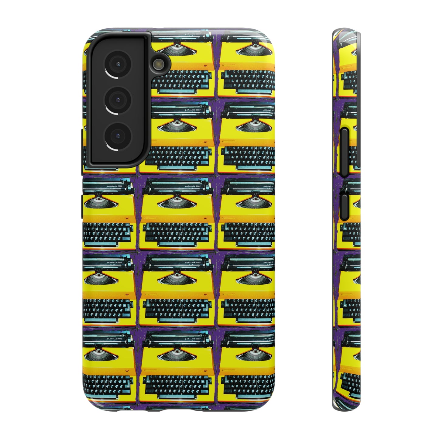 Yellow Typewriter - Impact-Resistant Cases - Phone Case ~ Sharon Dawn Collection -Limited Edition
