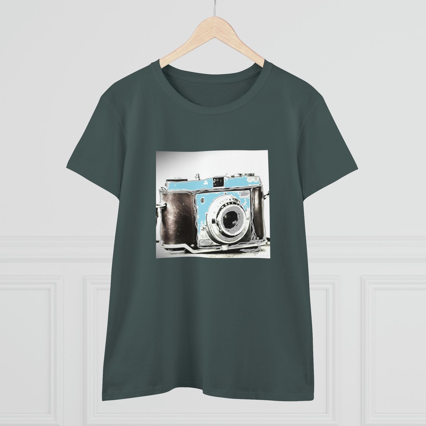 Vintage Camera - Women's Midweight Cotton Tee ~ Sharon Dawn Collection