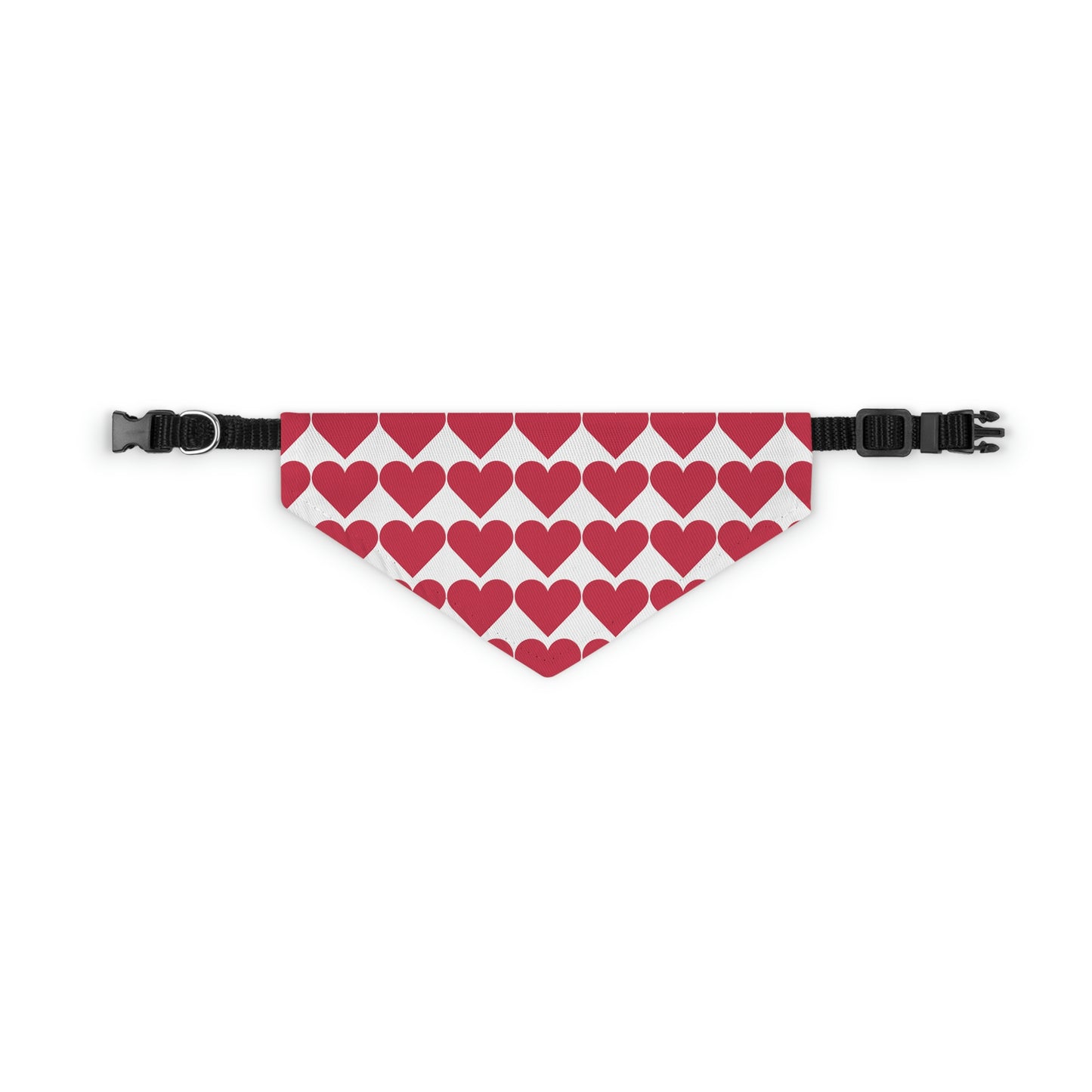 Red Heart - Pet Bandana Collar ~ Sharon Dawn Collection