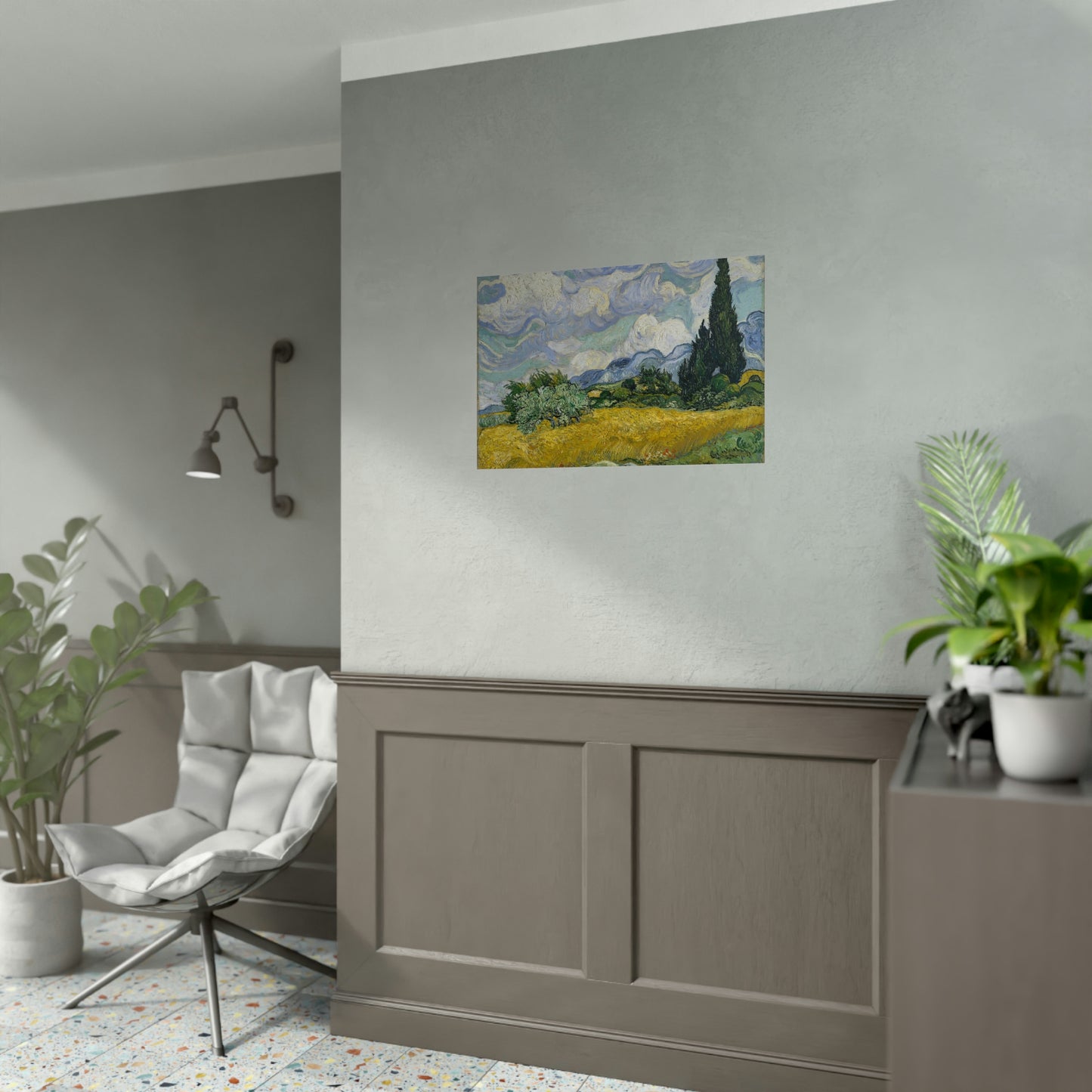 Wheat Field with Cypresses - Vincent Van Gogh - Rolled Posters