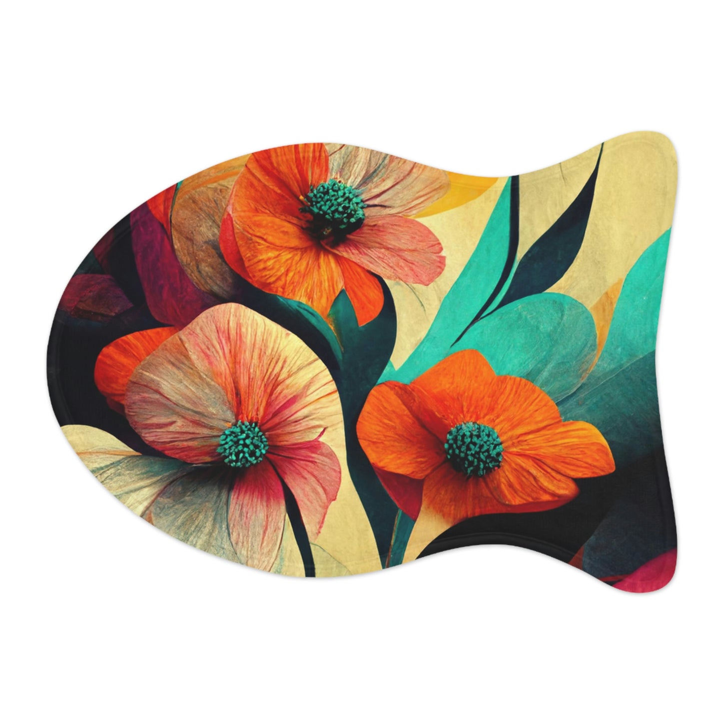 Vibrant Floral - Pet Feeding Mats