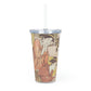 Garden - Plastic Tumbler with Straw ~ Sharon Dawn Collection - Limited Edition