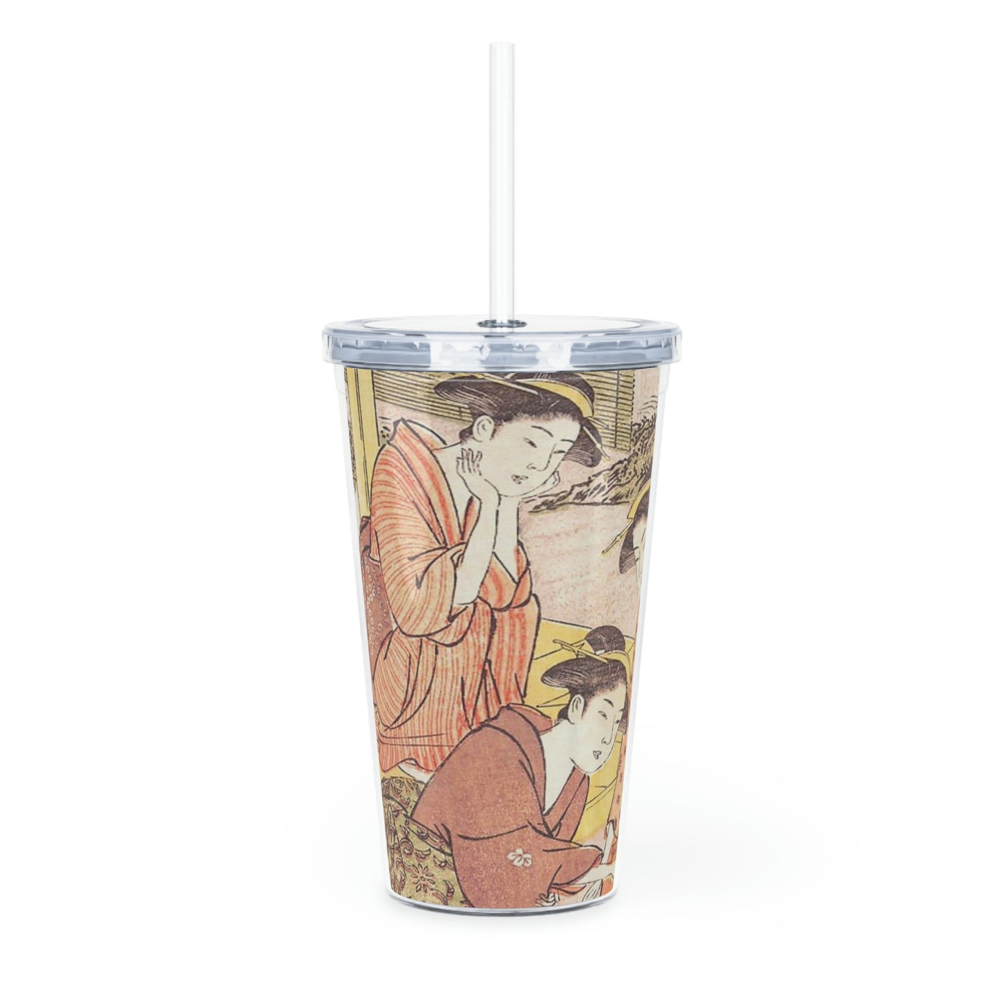 Garden - Plastic Tumbler with Straw ~ Sharon Dawn Collection - Limited Edition