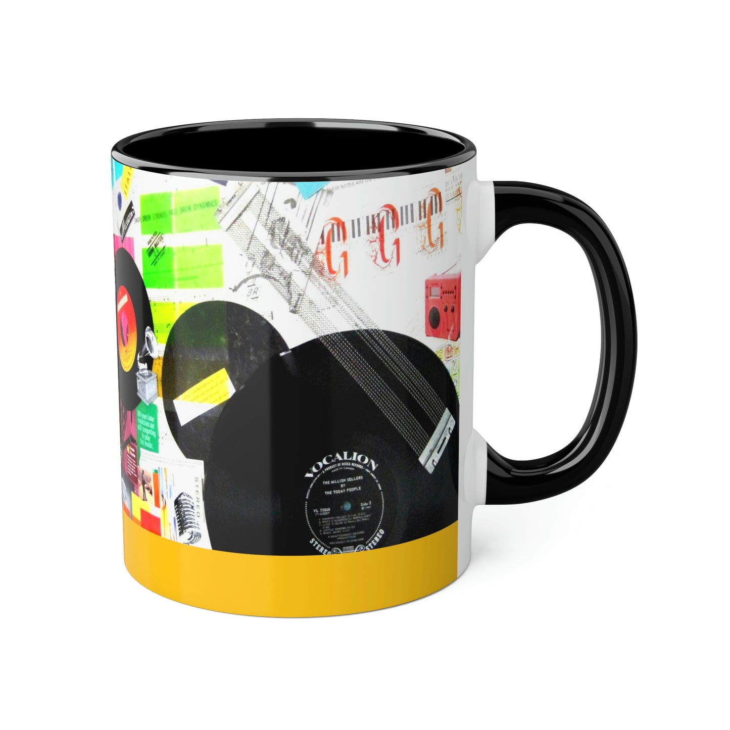 My Music Diary - Accent Mugs, 11oz ~ Sharon Dawn Collection - Limited Edition