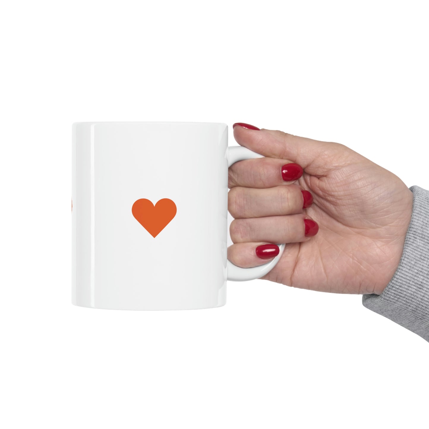 Red Heart - Ceramic Mug 11oz ~ Sharon Dawn Collection