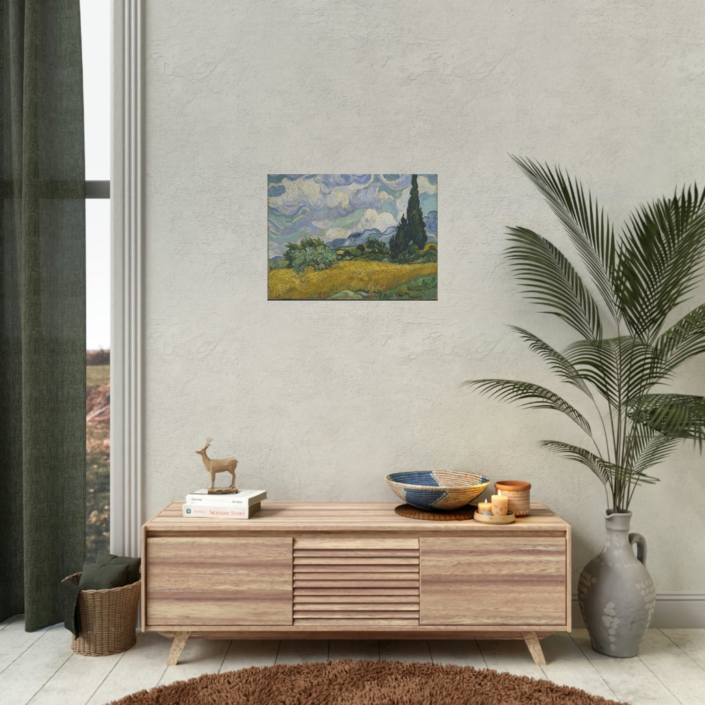 Wheat Field with Cypresses - Vincent Van Gogh - Rolled Posters