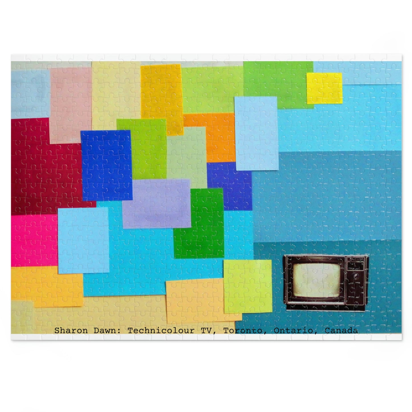 Technicolour TV - Jigsaw Puzzle (30, 110, 252, 500,1000-Piece) - Sharon Dawn Collection
