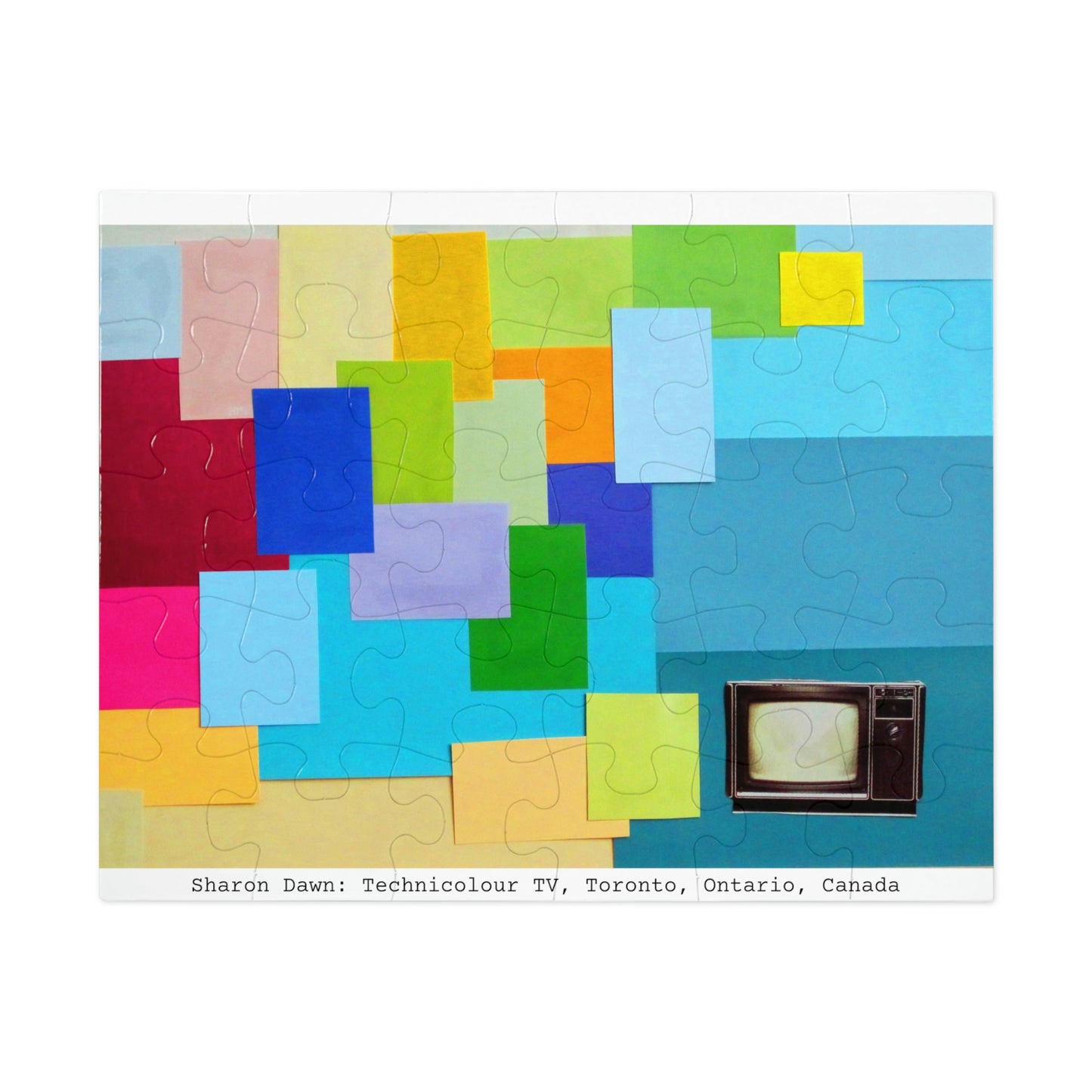 Technicolour TV - Jigsaw Puzzle (30, 110, 252, 500,1000-Piece) - Sharon Dawn Collection