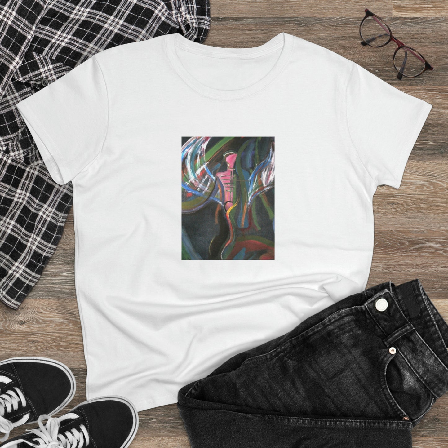 Angel - Women's Midweight Cotton Tee ~ Sharon Dawn Collection