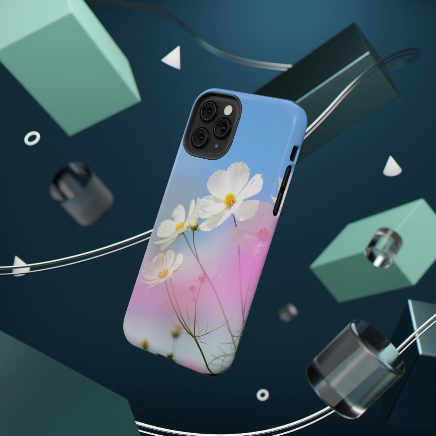 White Flowers - Impact-Resistant Cases - Phone Case