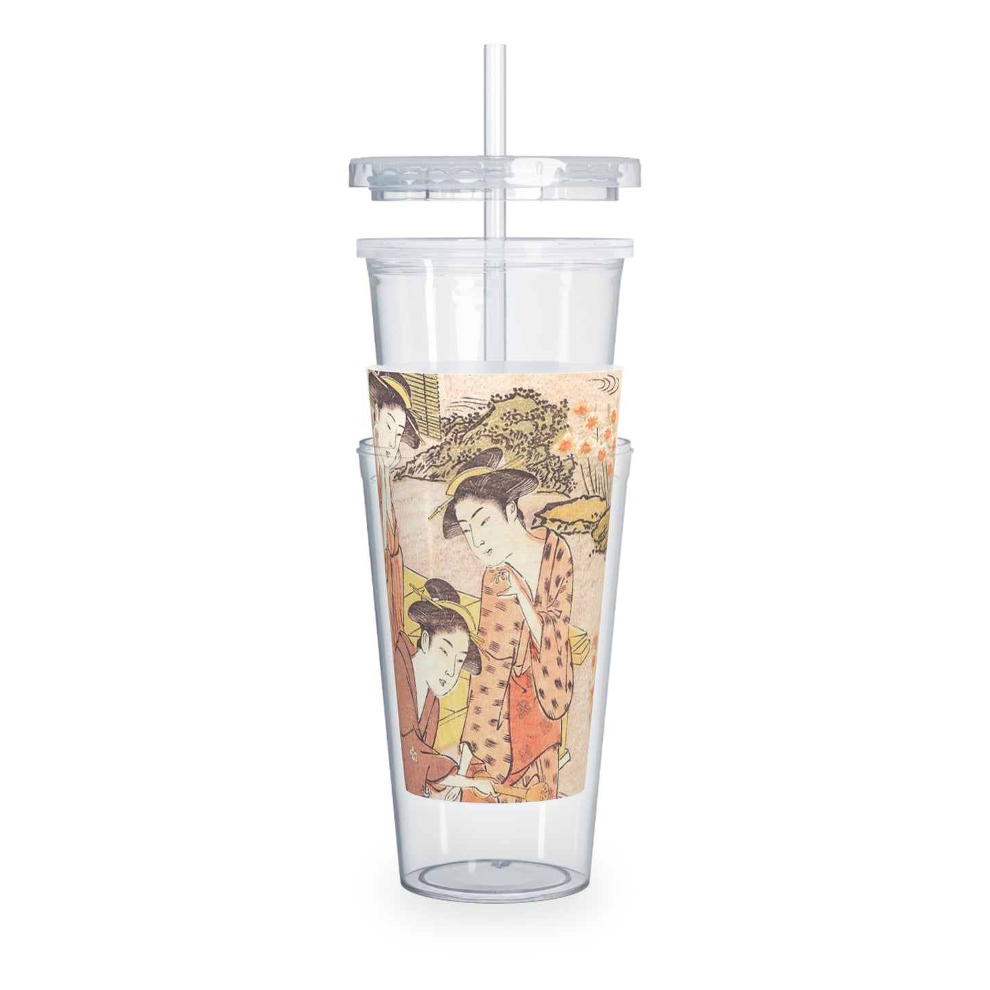 Garden - Plastic Tumbler with Straw ~ Sharon Dawn Collection - Limited Edition