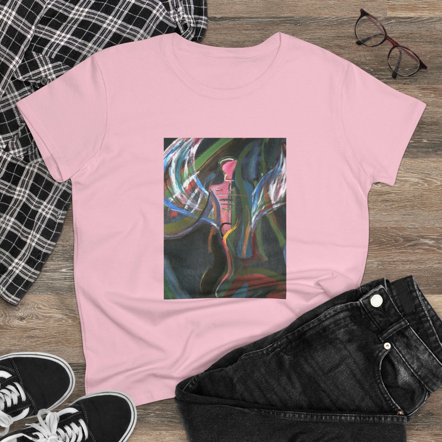 Angel - Women's Midweight Cotton Tee ~ Sharon Dawn Collection