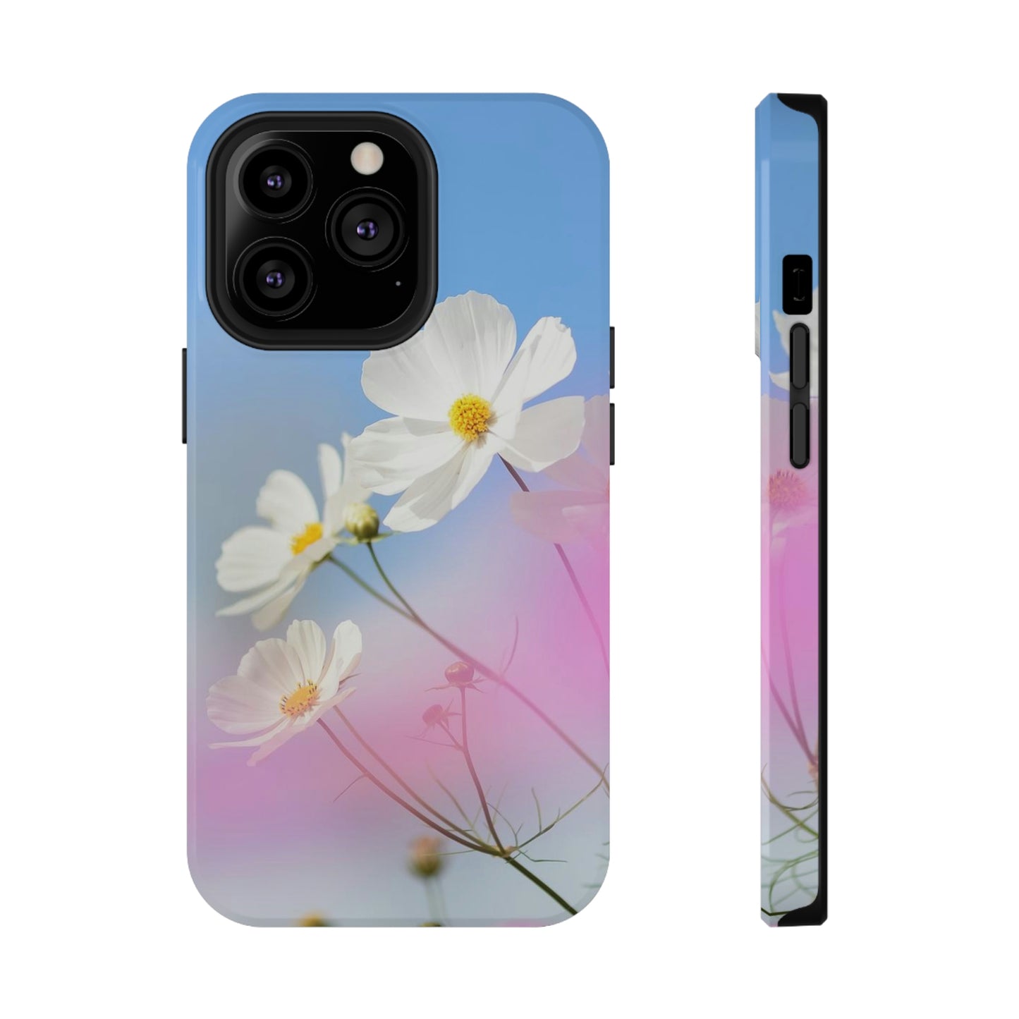 White Flowers - Impact-Resistant Cases - Phone Case