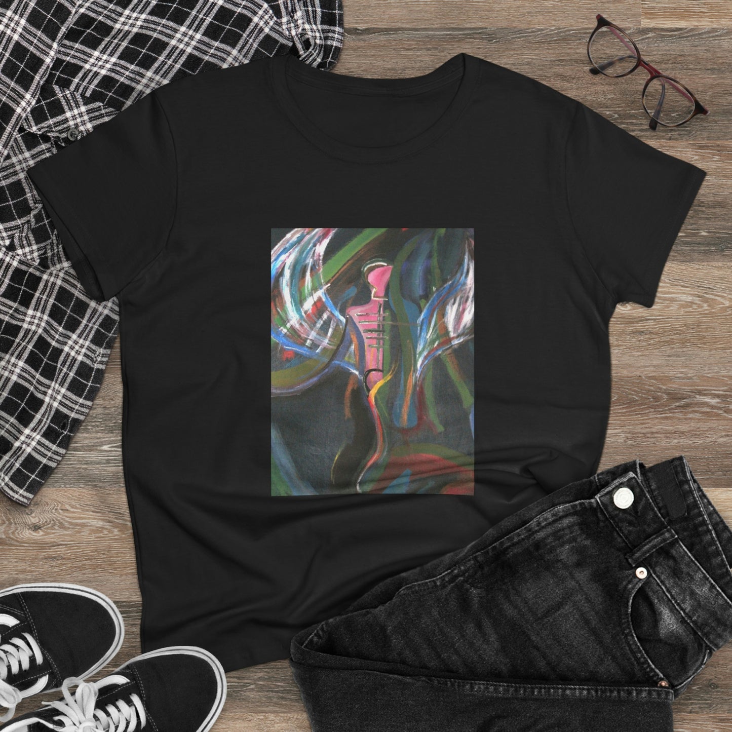 Angel - Women's Midweight Cotton Tee ~ Sharon Dawn Collection