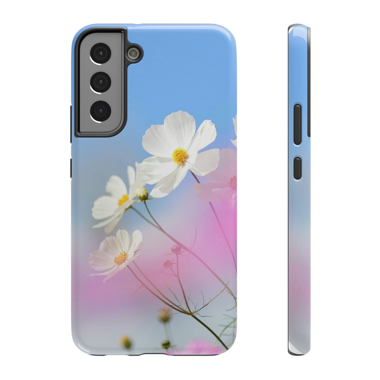 White Flowers - Impact-Resistant Cases - Phone Case