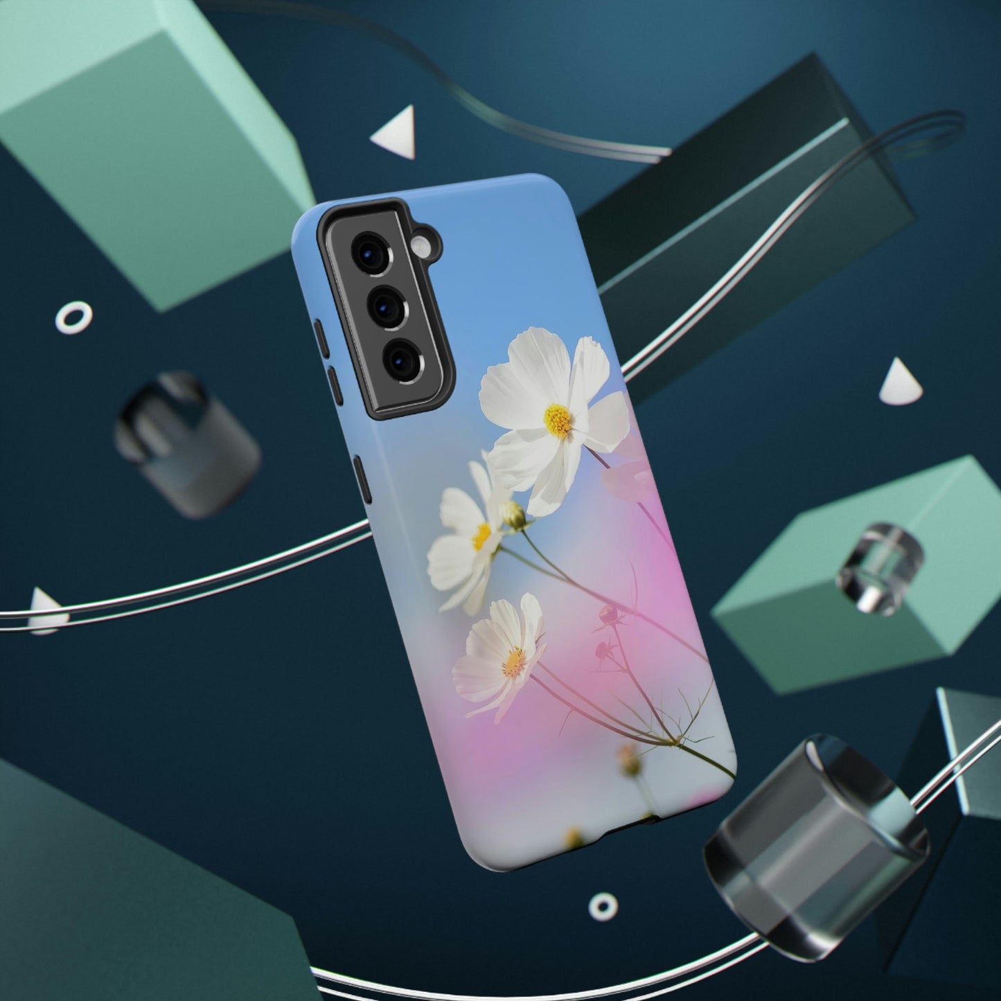 White Flowers - Impact-Resistant Cases - Phone Case