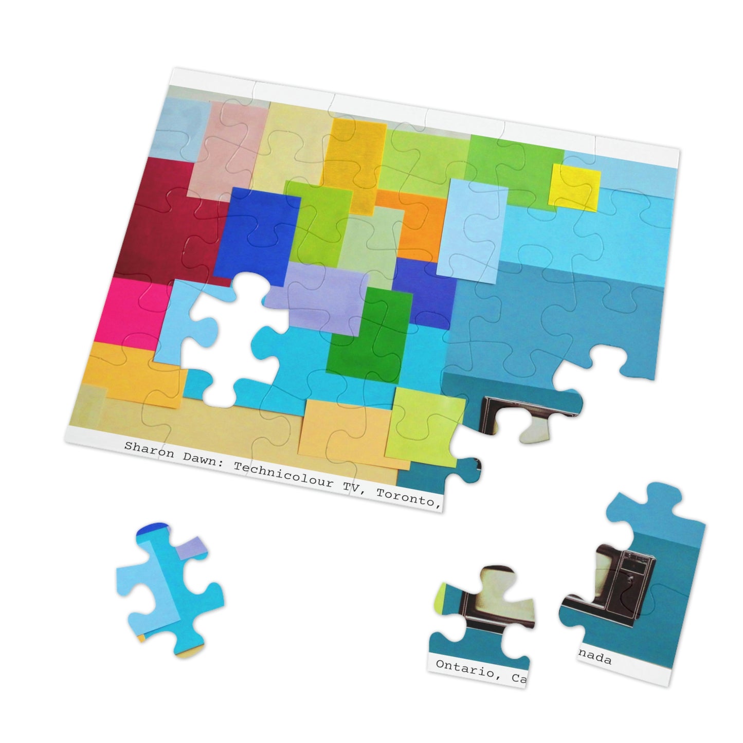 Technicolour TV - Jigsaw Puzzle (30, 110, 252, 500,1000-Piece) - Sharon Dawn Collection
