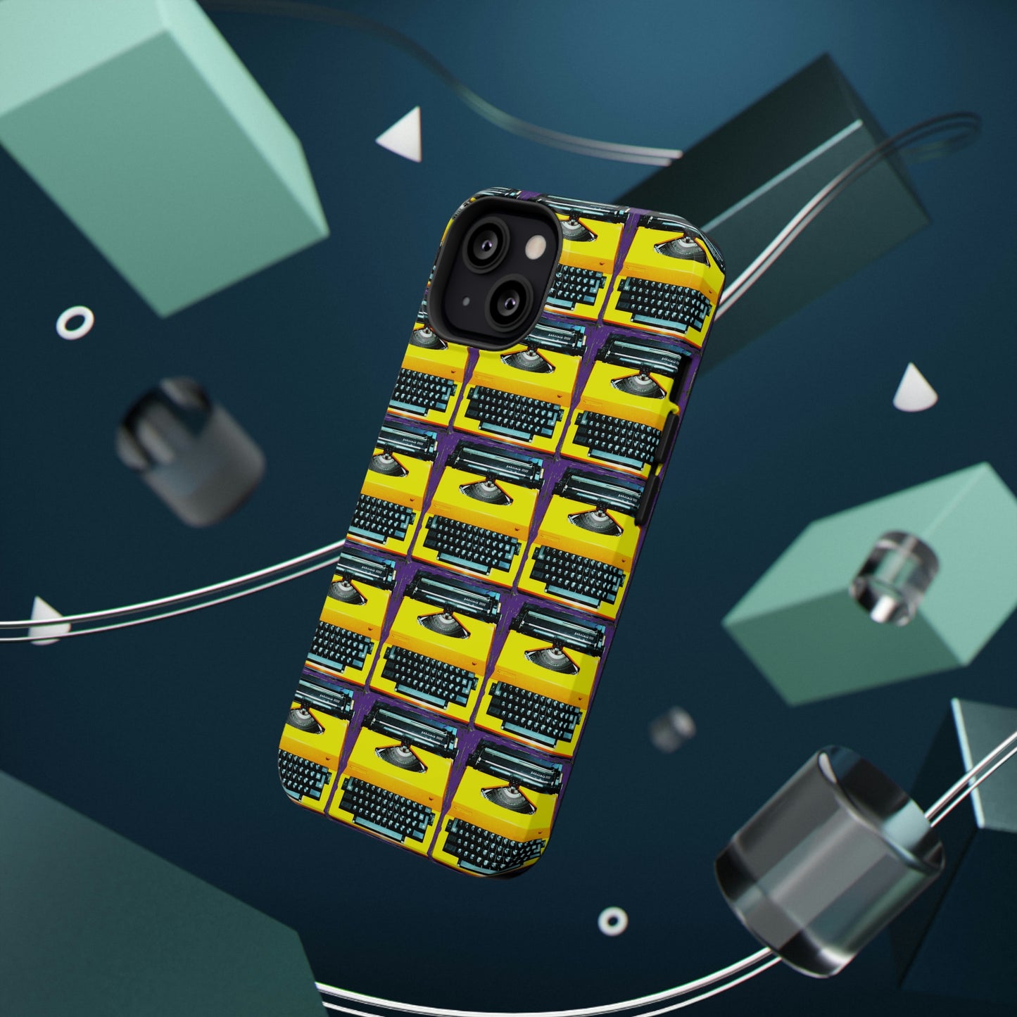 Yellow Typewriter - Impact-Resistant Cases - Phone Case ~ Sharon Dawn Collection -Limited Edition