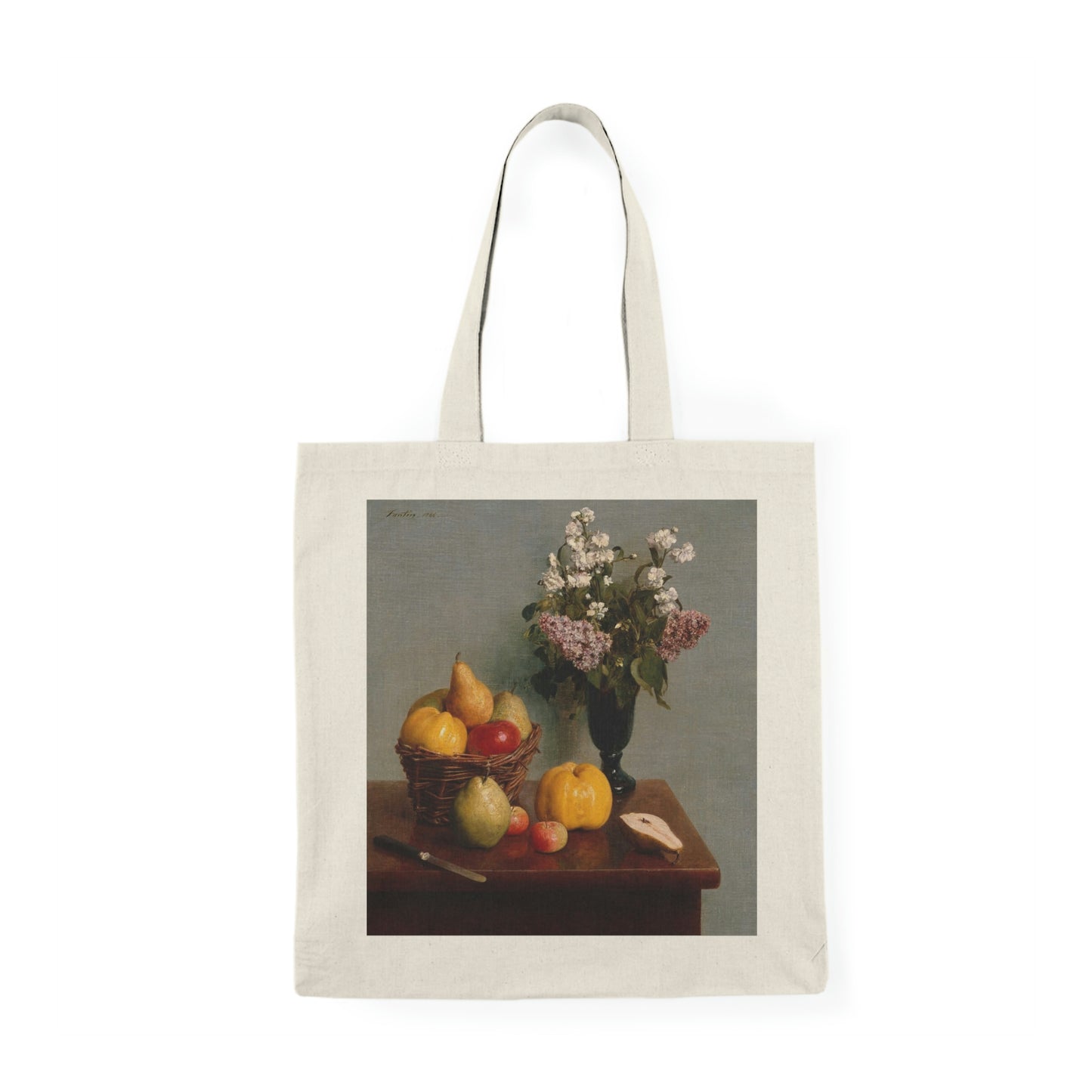 Flowers & Fruit - Henri Fantin - Latour - Natural Tote Bag