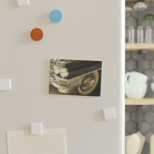 Vintage Car on a Summer Day - Button Magnet, Rectangle ~ Sharon Dawn Collection - Limited Edition