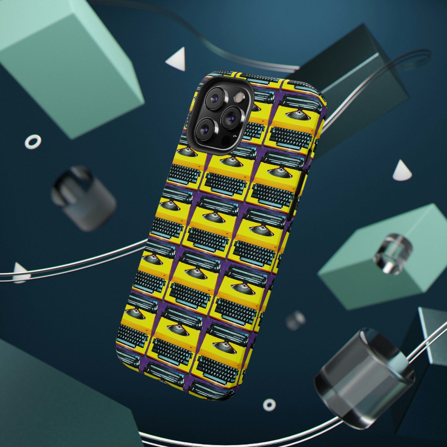 Yellow Typewriter - Impact-Resistant Cases - Phone Case ~ Sharon Dawn Collection -Limited Edition