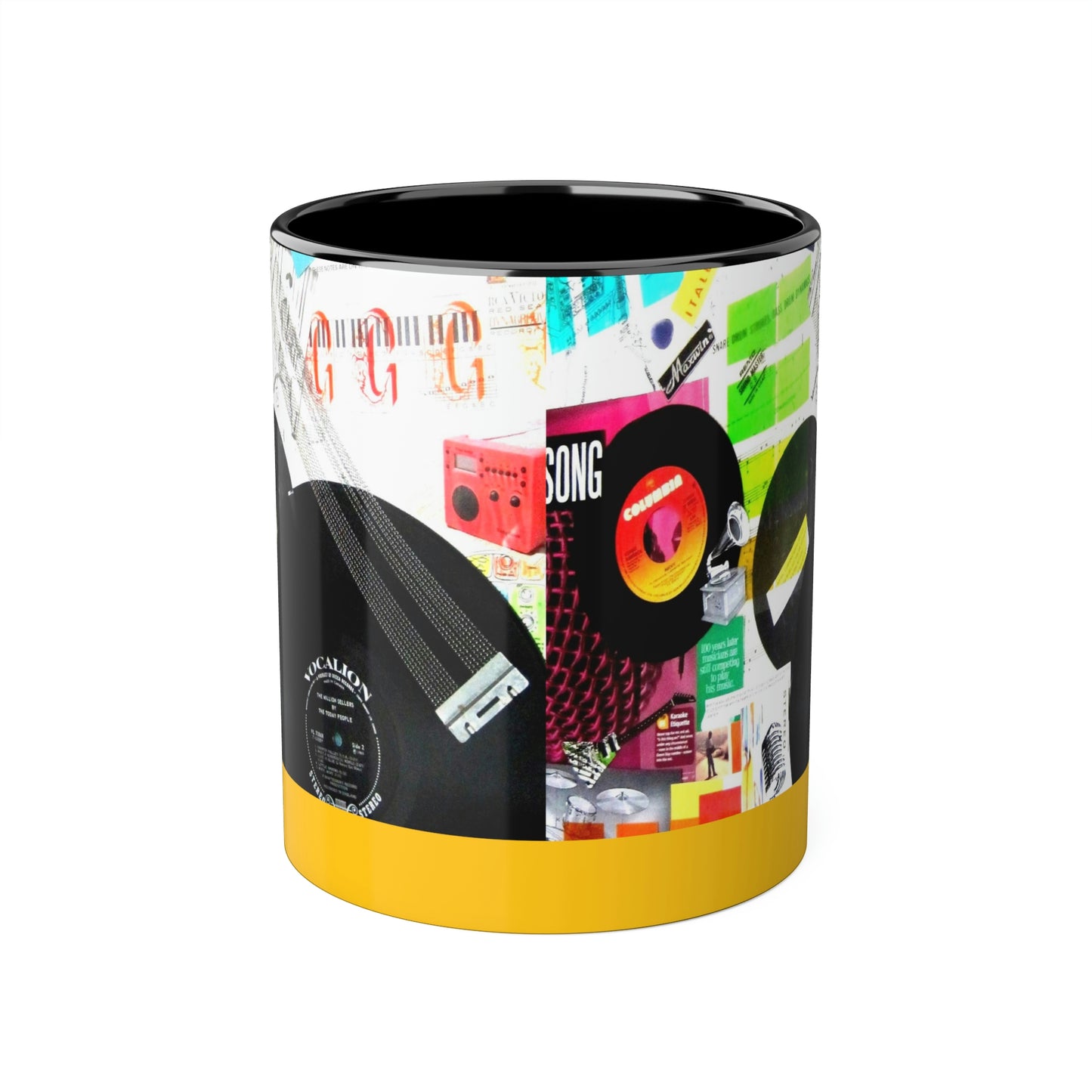 My Music Diary - Accent Mugs, 11oz ~ Sharon Dawn Collection - Limited Edition