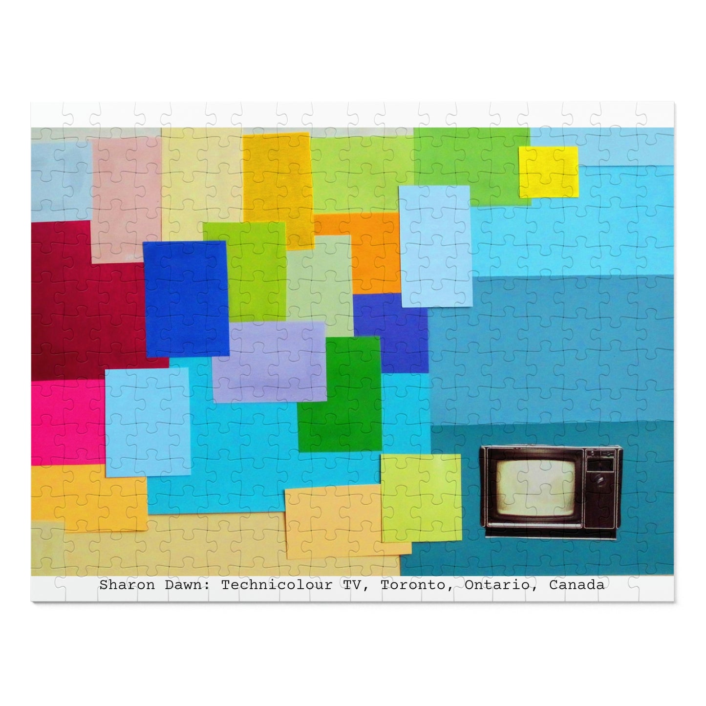 Technicolour TV - Jigsaw Puzzle (30, 110, 252, 500,1000-Piece) - Sharon Dawn Collection