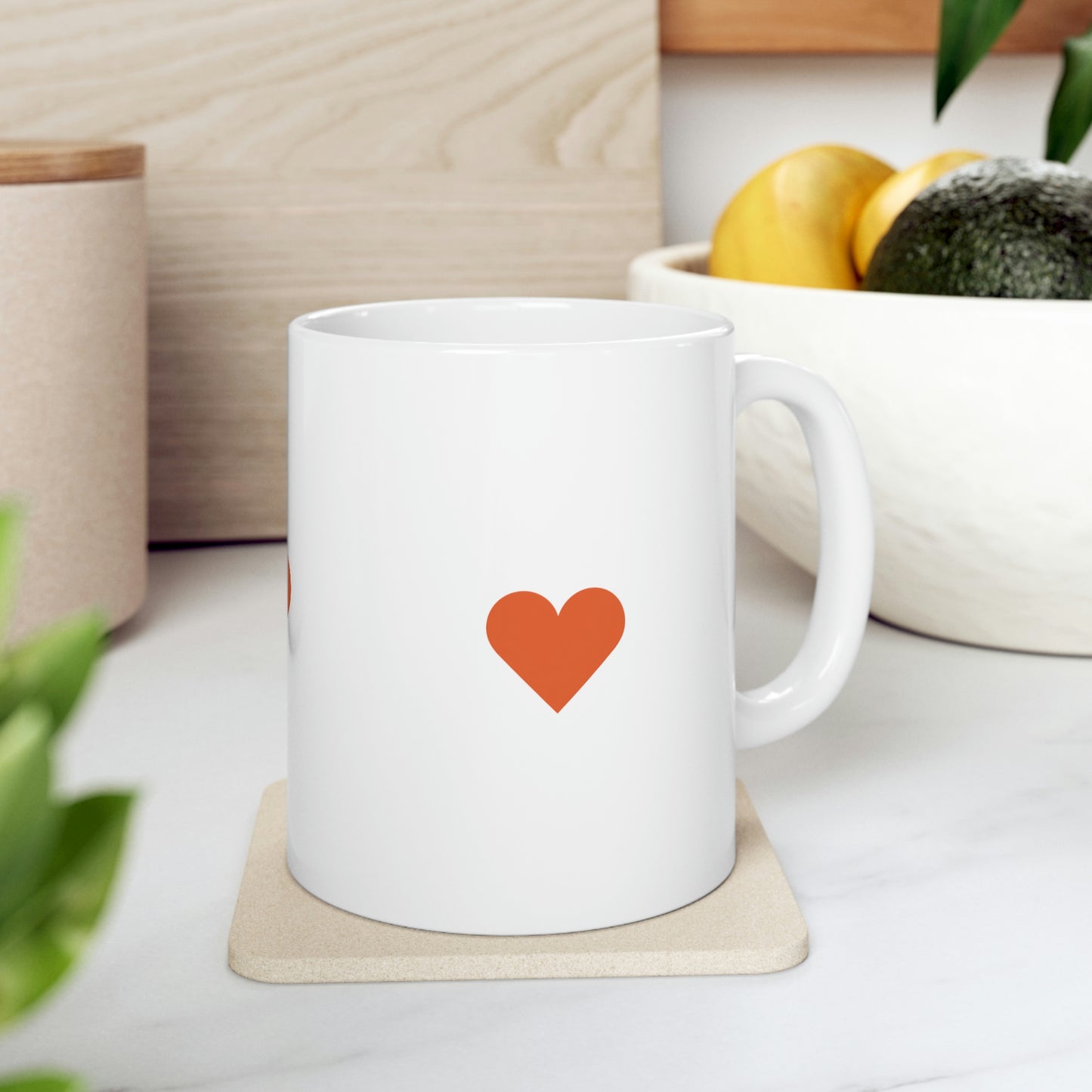 Red Heart - Ceramic Mug 11oz ~ Sharon Dawn Collection