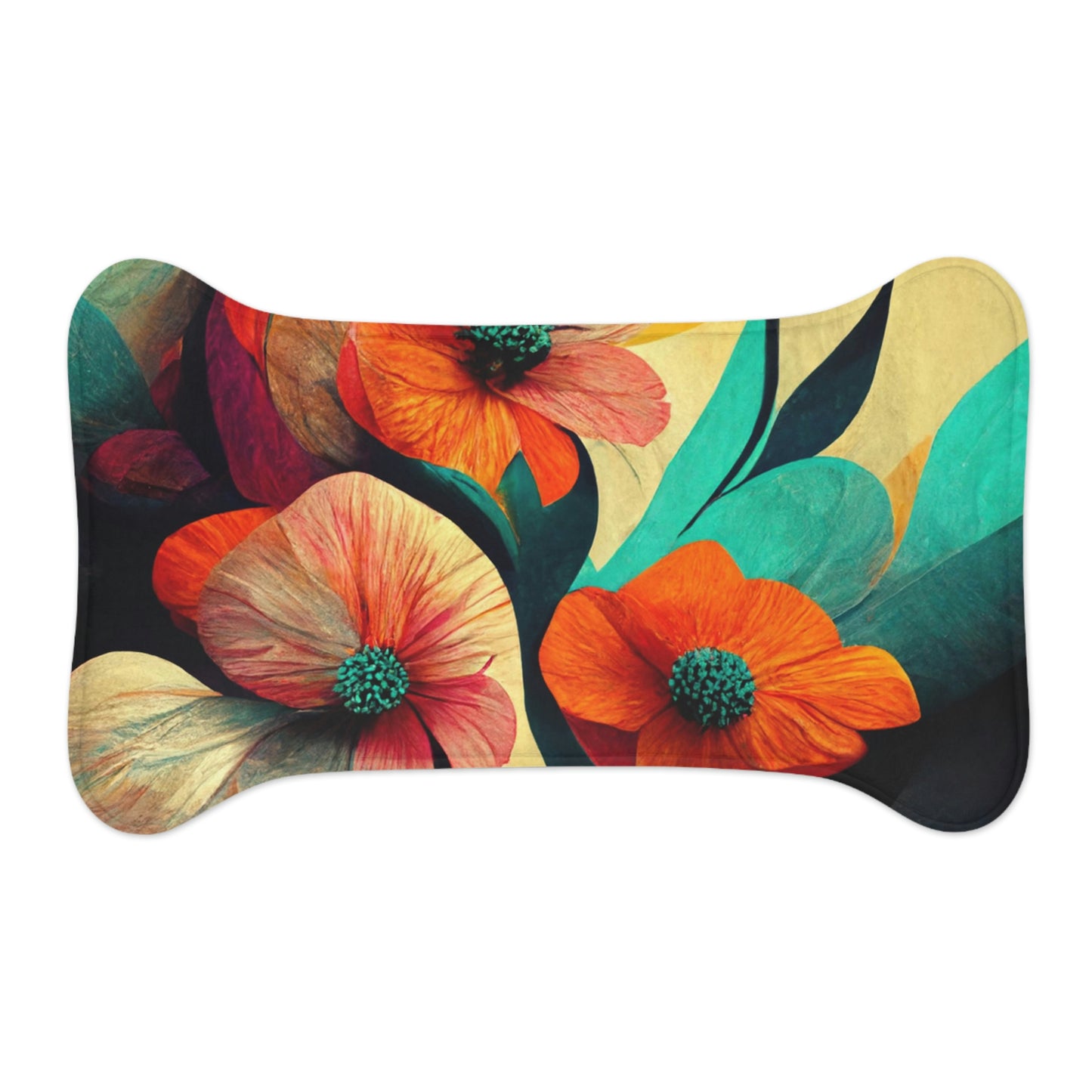 Vibrant Floral - Pet Feeding Mats