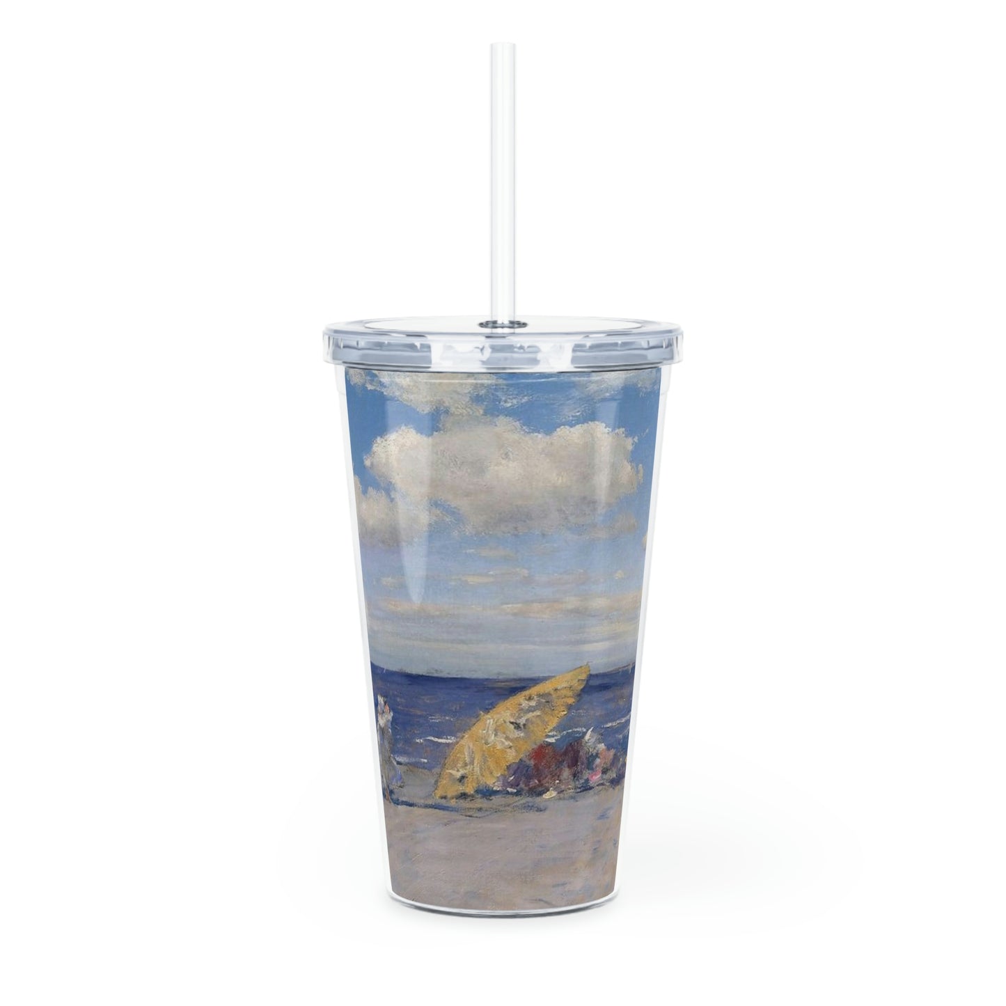 Seaside - Plastic Tumbler with Straw