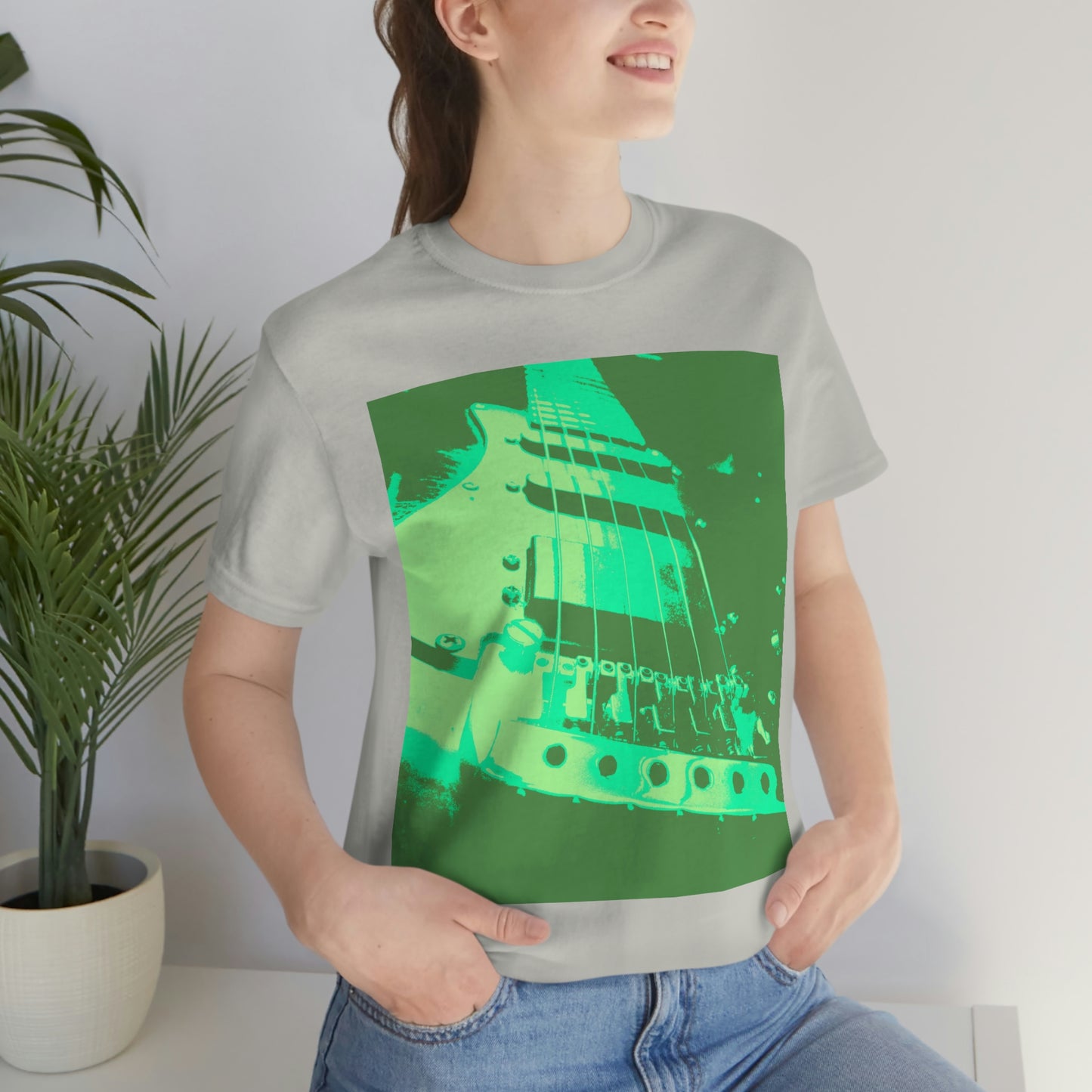 Mint Guitar - Unisex Jersey Short Sleeve Tee ~ Sharon Dawn Collection