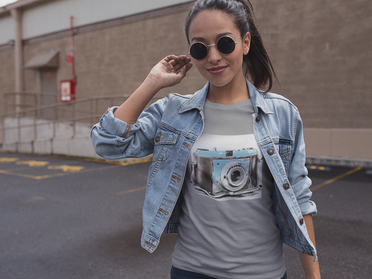 Vintage Camera - Women's Midweight Cotton Tee ~ Sharon Dawn Collection