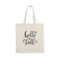 Hello Fall - Natural Tote Bag ~ Sharon Dawn Collection