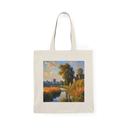 River View - Natural Tote Bag ~ Sharon Dawn Collection
