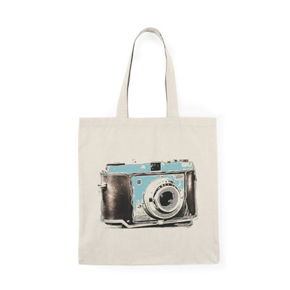 Vintage Camera - Natural Tote Bag ~ Sharon Dawn Collection