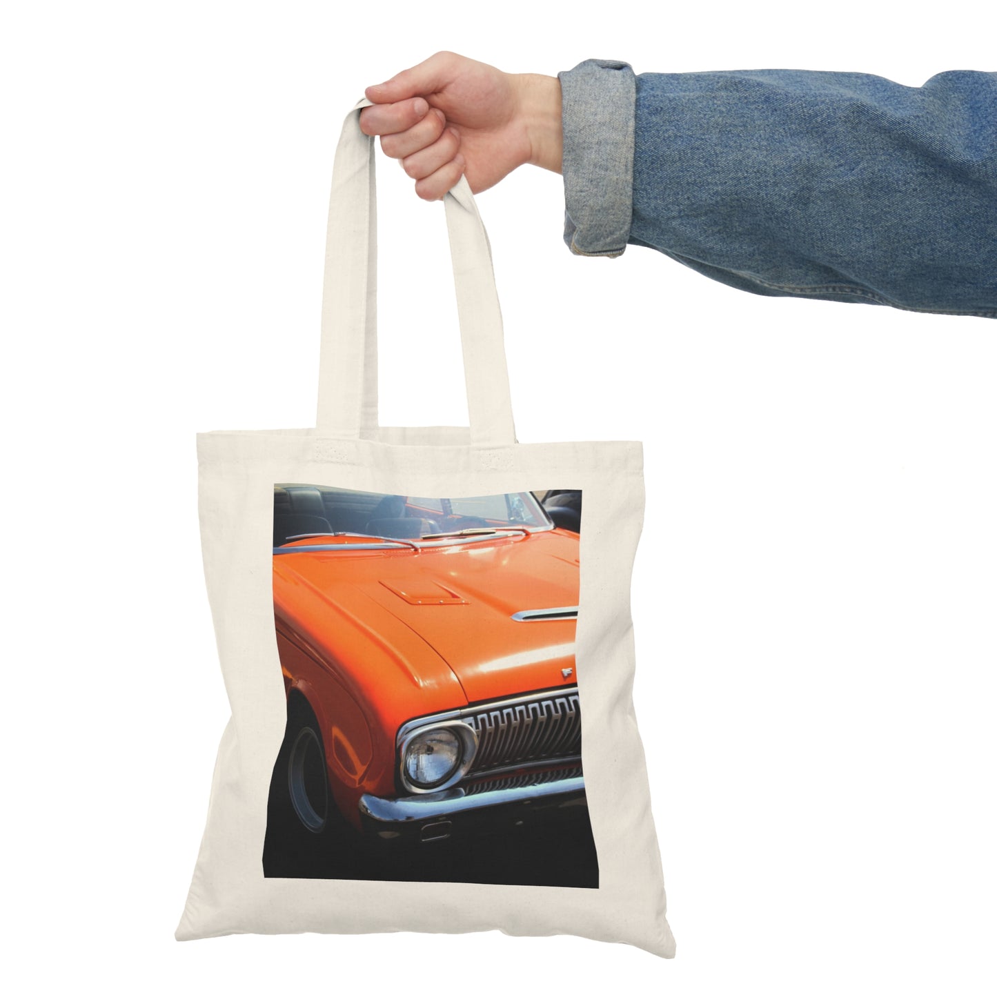 Orange Classic - Natural Tote Bag ~ Sharon Dawn Collection