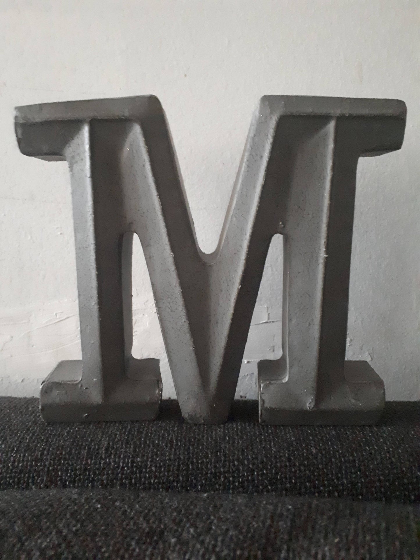Metal Decorative Letter M Wall Hanging