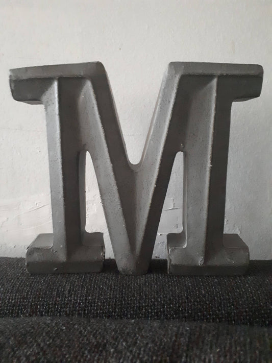 Metal Decorative Letter M Wall Hanging