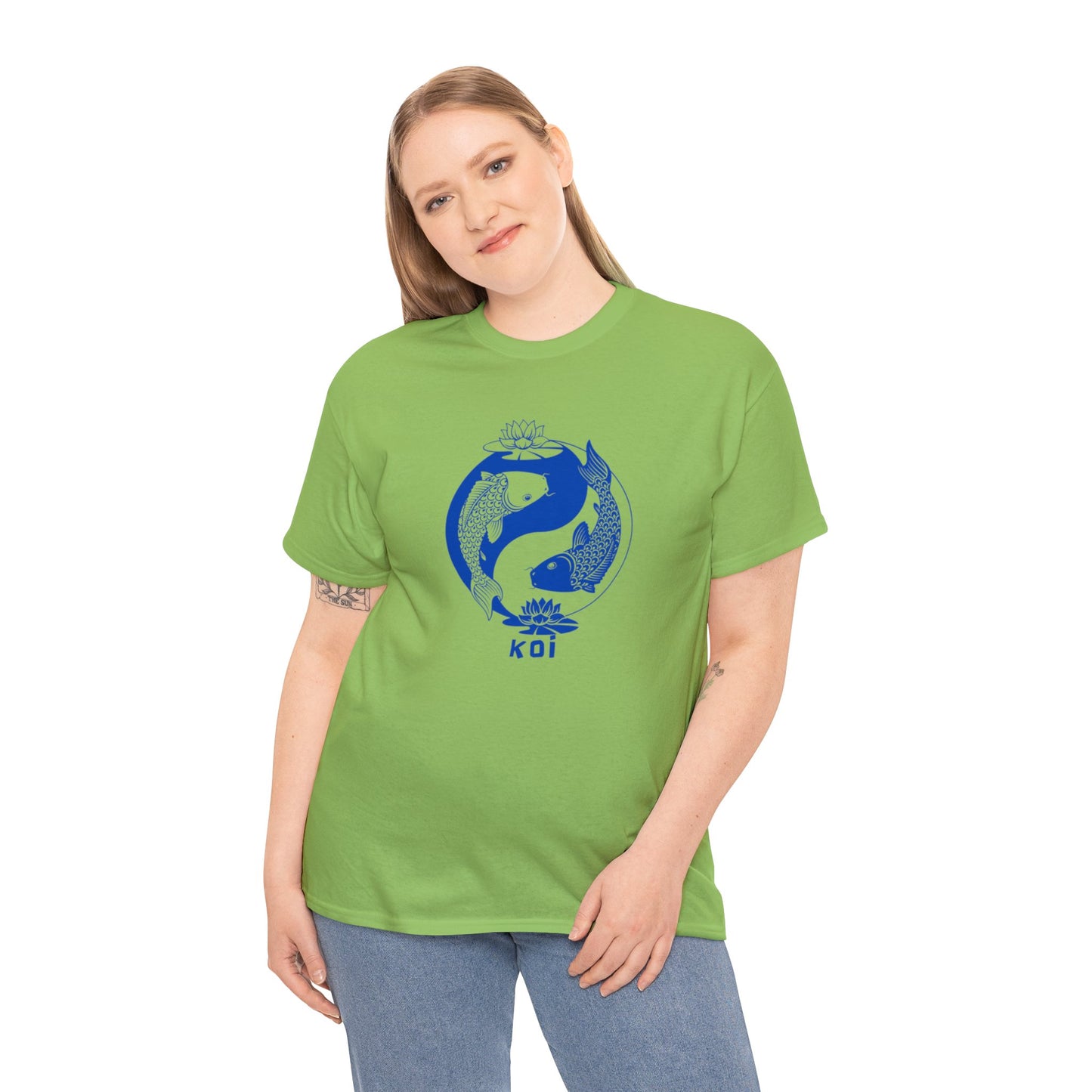 Koi - Unisex Heavy Cotton Tee - 100% Cotton - Oeko-Tex certified (Size: S-3XL) ~ Sharon Dawn Collection (Sale Price: $47.60 CAD)