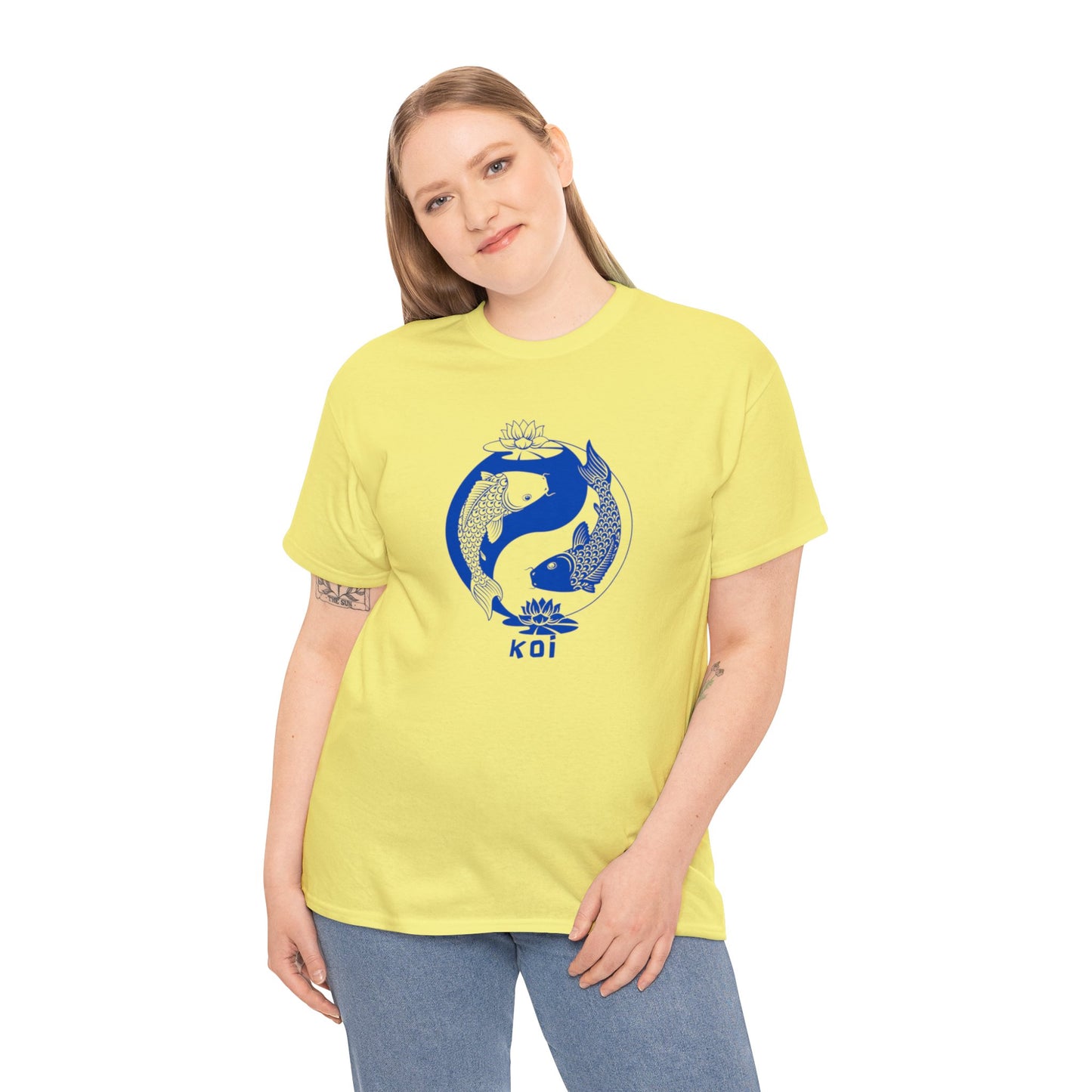 Koi - Unisex Heavy Cotton Tee - 100% Cotton - Oeko-Tex certified (Size: S-3XL) ~ Sharon Dawn Collection (Sale Price: $51.99 CAD)