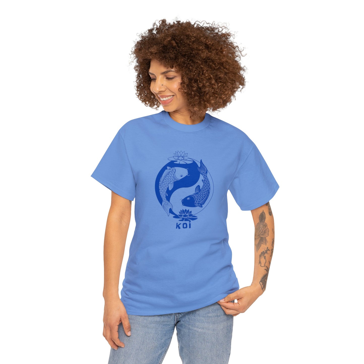 Koi - Unisex Heavy Cotton Tee - 100% Cotton - Oeko-Tex certified (Size: S-3XL) ~ Sharon Dawn Collection (Sale Price: $51.99 CAD)