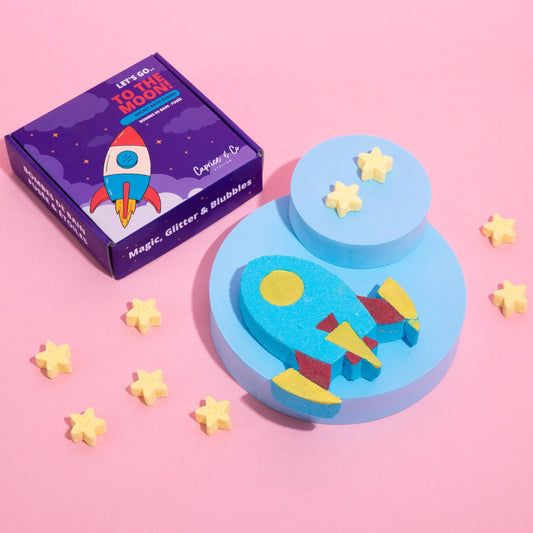Let's go to the moon! Mega + Minis Bath Bomb Set (Sour Candy scent) - Premium Ingredients ~ Made in Canada (Sale Price: $19.99 CAD)