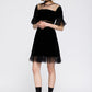 Women's Black Velvet Dress