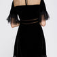 Women's Black Velvet Dress